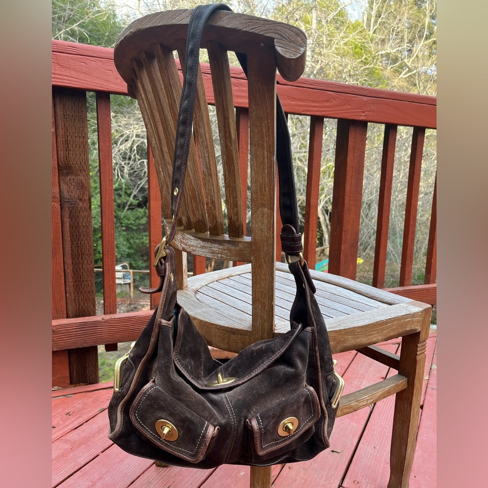 Coach brown leather bag
